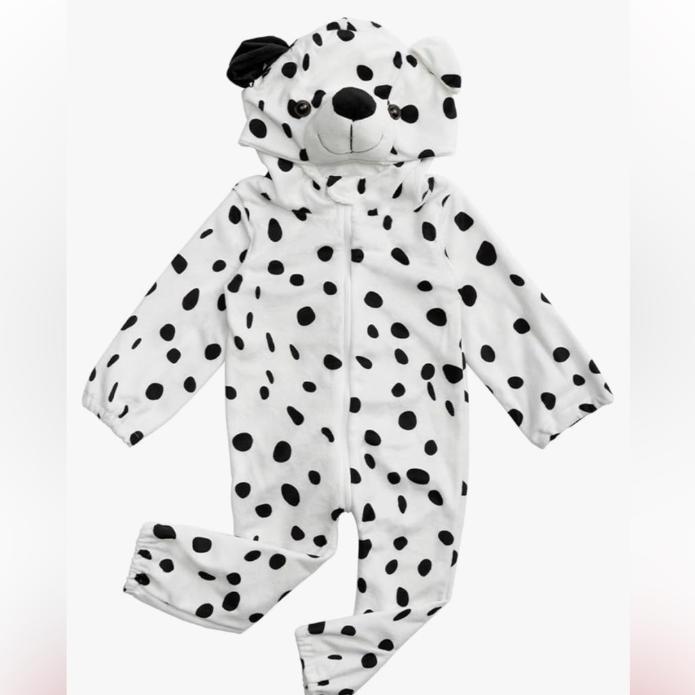 Dalmatian Print Kids One Piece costume outfit